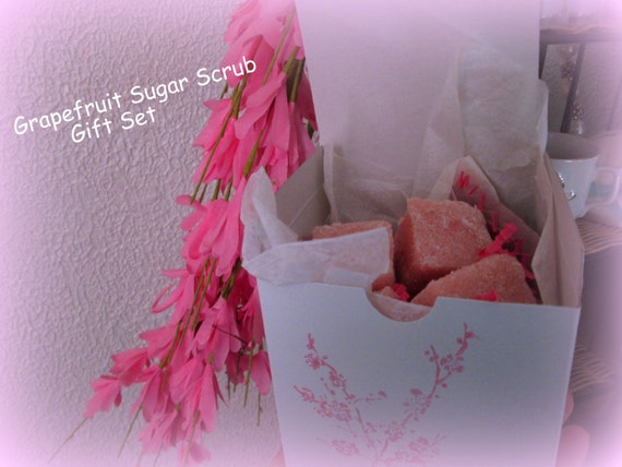 Grapefruit Solid Sugar Scrub Gift Sets~ Christmas Sugar Scrubs~Women's Gifts~Christmas Gifts~