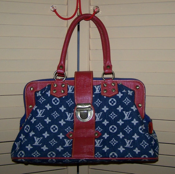 Faux Louis Vuitton handbag by RescuedCastaways on Etsy