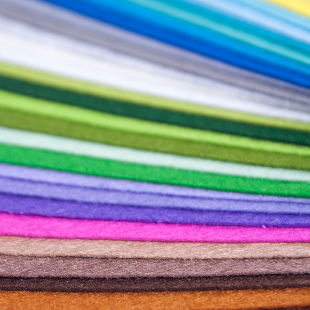 40 60 Colors Felt Sheets 1mm 30x30cm DIY Handmade Craft