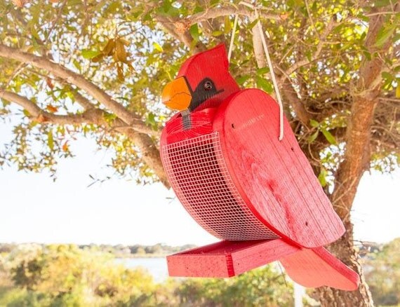 cardinal shaped bird feeder plans free