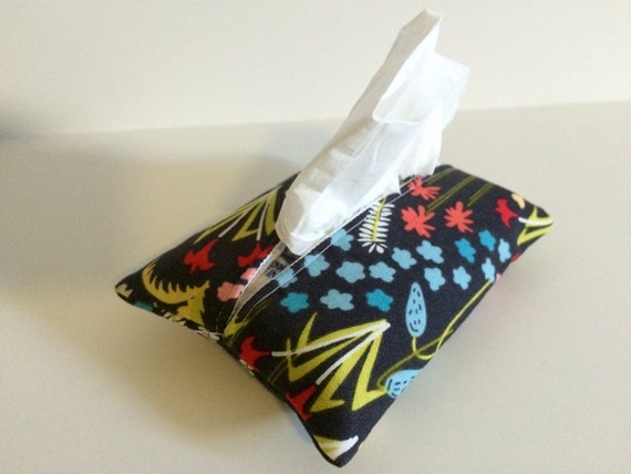 Travel Tissue Holder Kleenex Pouch in Kitty's by BetweenTheWines