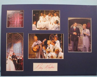 Rodgers and Hammerstein Broadway Musical - The Sound of Music starring Theodore Bikel and Mary Martin as Maria Von Trapp & her autograph