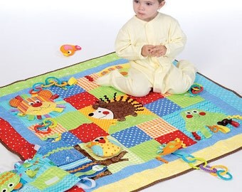 McCall's Sewing Pattern M7104 Appliquéd Play Quilt and Mats