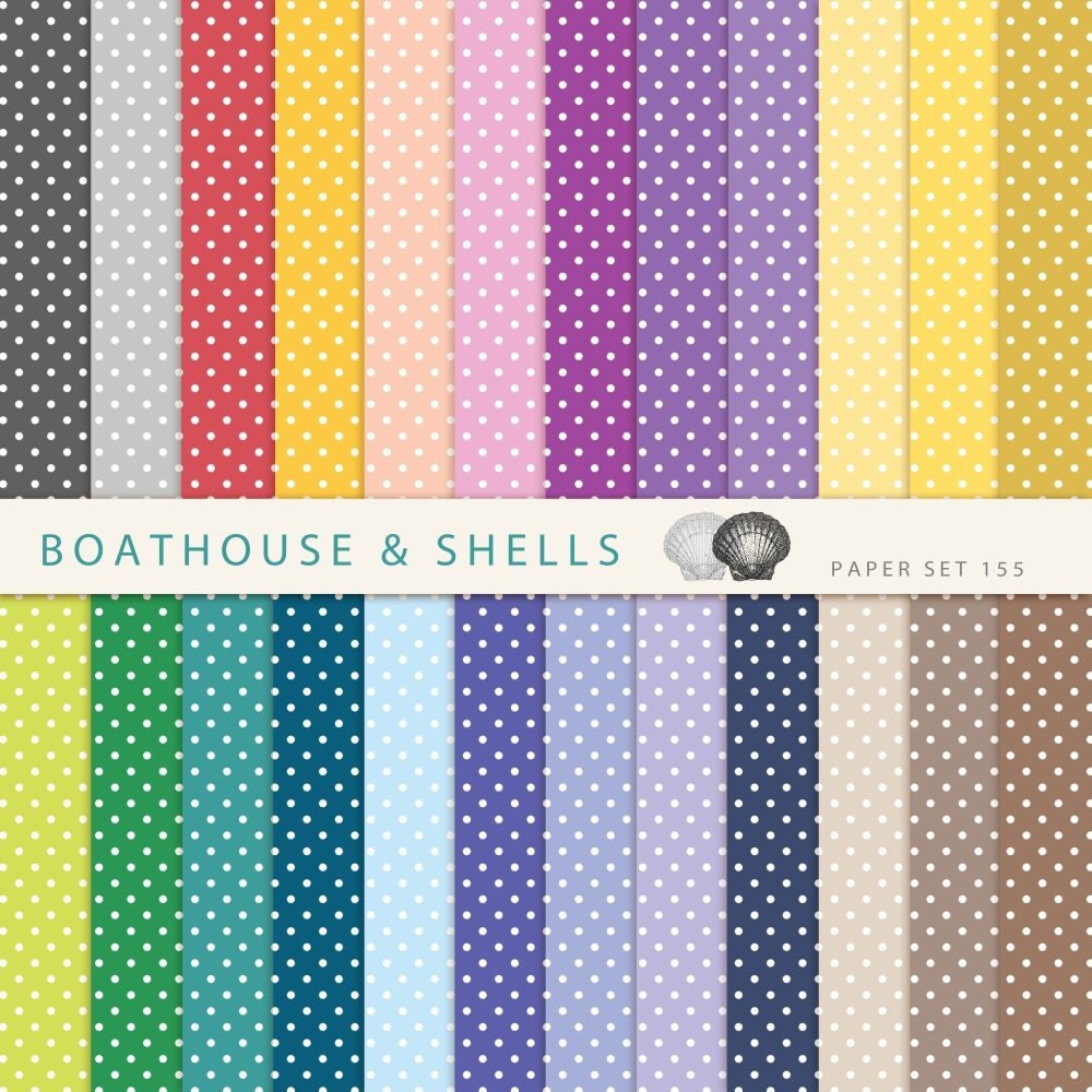 GEPUNKTETes Papier Bastelpapier digital mit PÜNKTCHEN