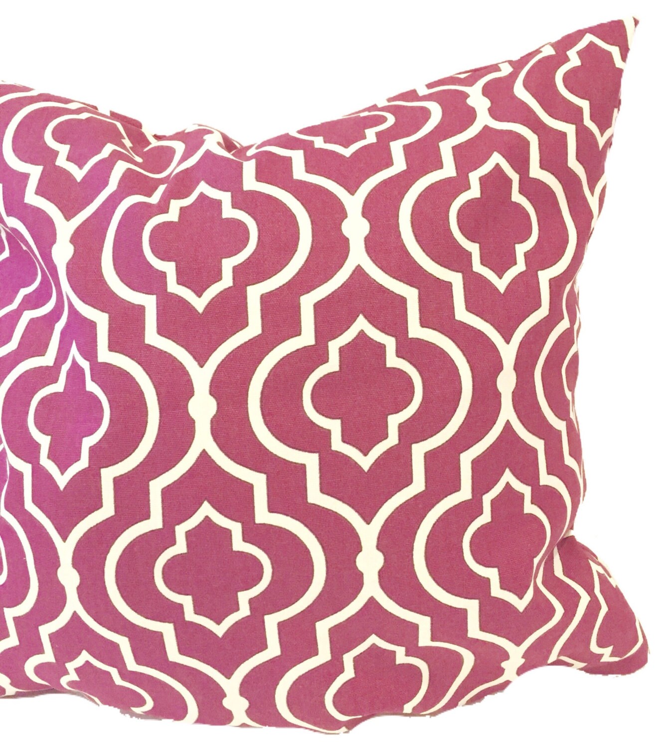 Decorative Cranberry Throw Pillow Cover Printed Zipper by byROWE