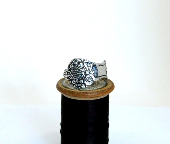 florida ring, sterling silver ring, pineapple ring, spoon ring ...