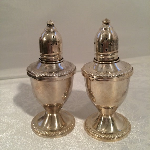 Vintage Sterling Silver 925 Salt & Pepper Shakers Set