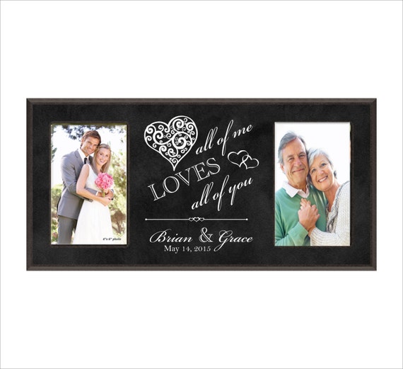 Personalized Wedding Photo Frame Double by BeInspiredKeepsakes