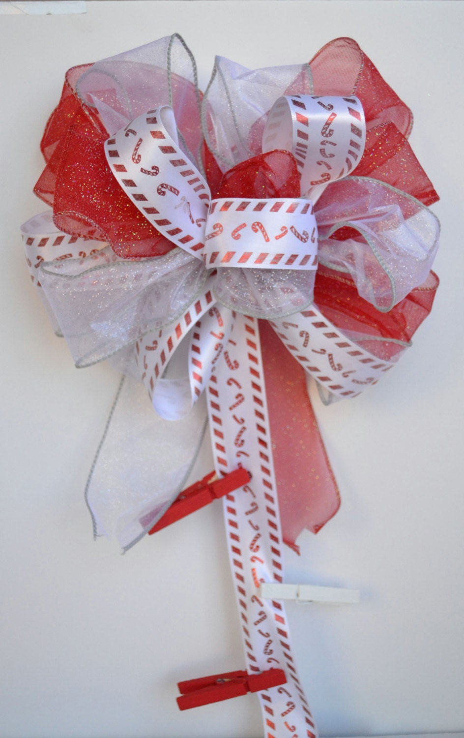 Ribbon Wall Hanging Card Holder Holiday Card Holder