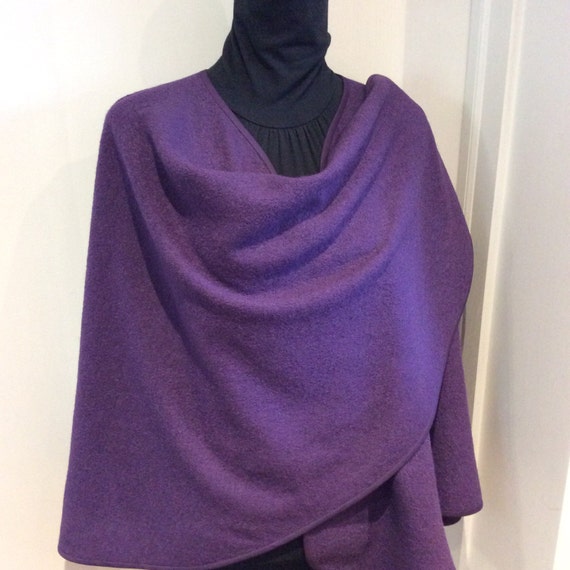 Purple Cape/Cloak, wool blend cape, women's poncho, maternity cape ...