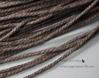 5 Yards 2.5mm Dark Gray Hemp Cords, Hemp Cotton Rope HM28