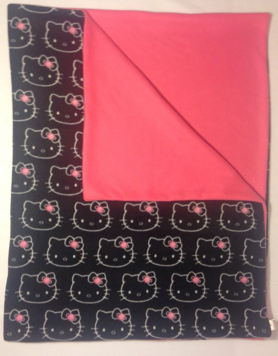 Large 38X64 Hello Kitty Fleece Blanket by AuntShellDesigns on Etsy