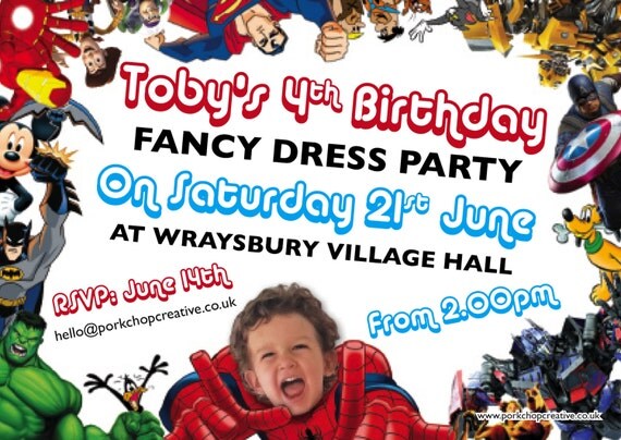 Fancy Dress Invitation Wording 7