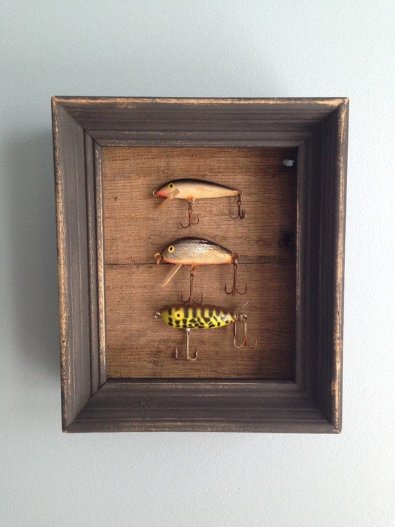 Vintage Fishing Lure Shadowbox