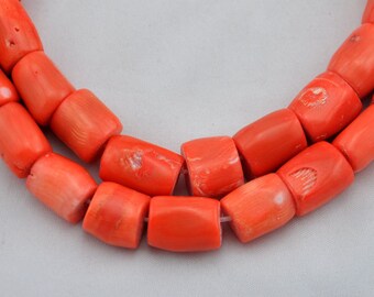 Orange coral beads,One Full Strand,coral Beads,Gemstone Beads---13-18mm---16inches----S171