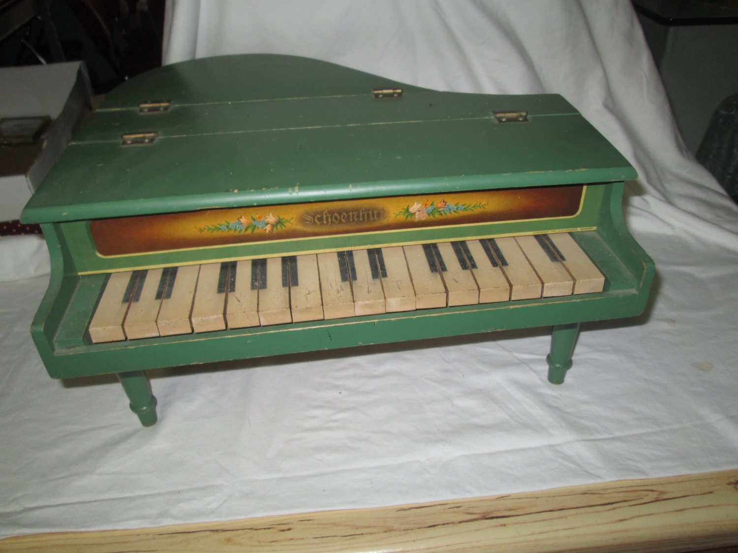 antique toy piano