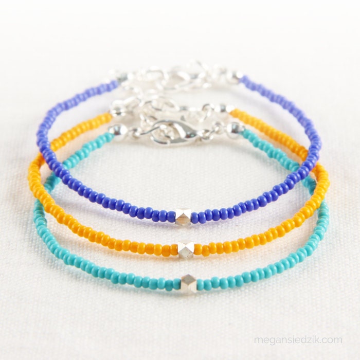 Beach Bracelet Beach Jewelry Rainbow Bracelets Colorful