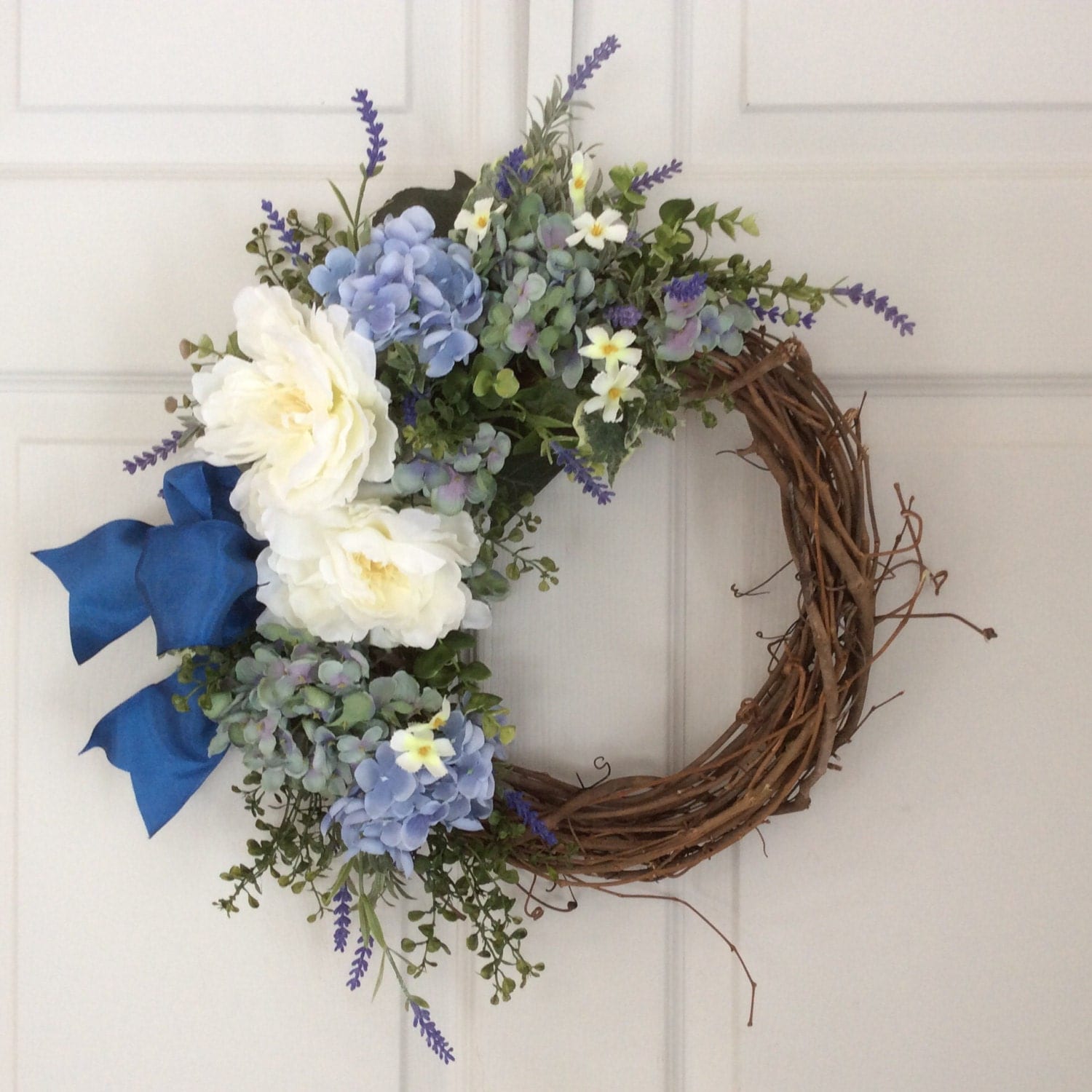 Spring Wreaths-Hydrangea Wreath-Summer Wreath-Front Door