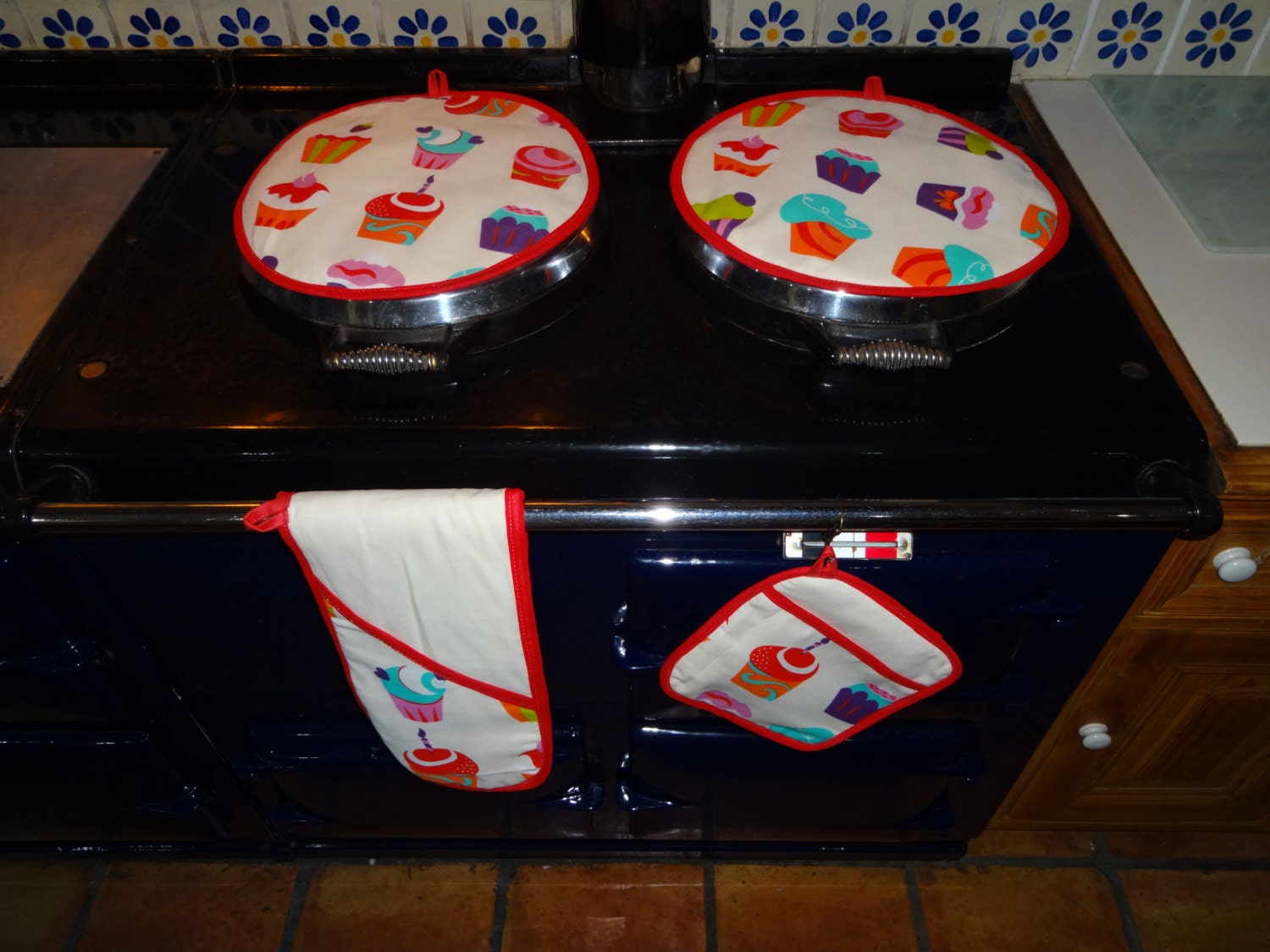 Aga pad Hob Mat Aga lid covers Round hob cover AgaPad Set