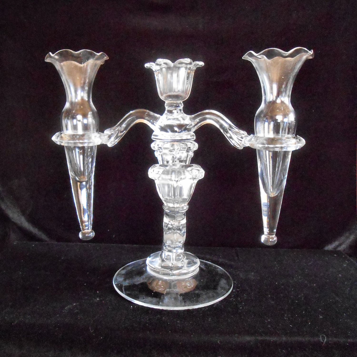Cambridge Crystal Candelabra Epergne by