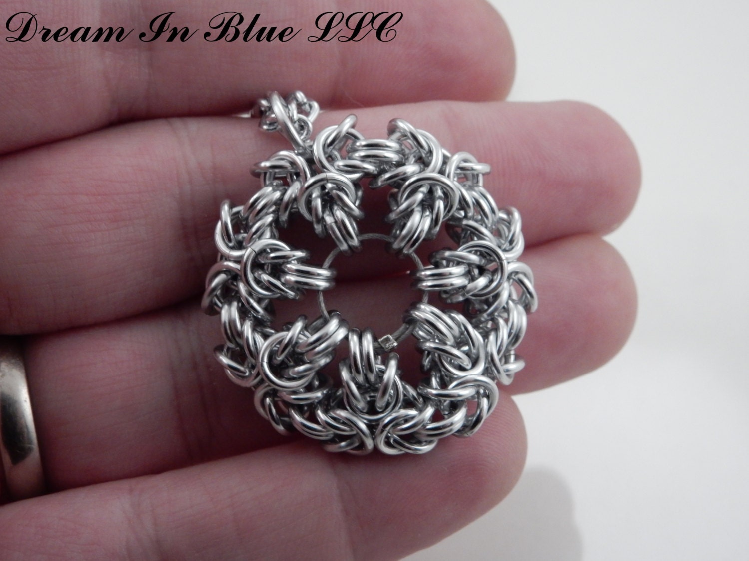 Ring of Thorns Pendant With or Without Necklace by DreamInBlueLLC