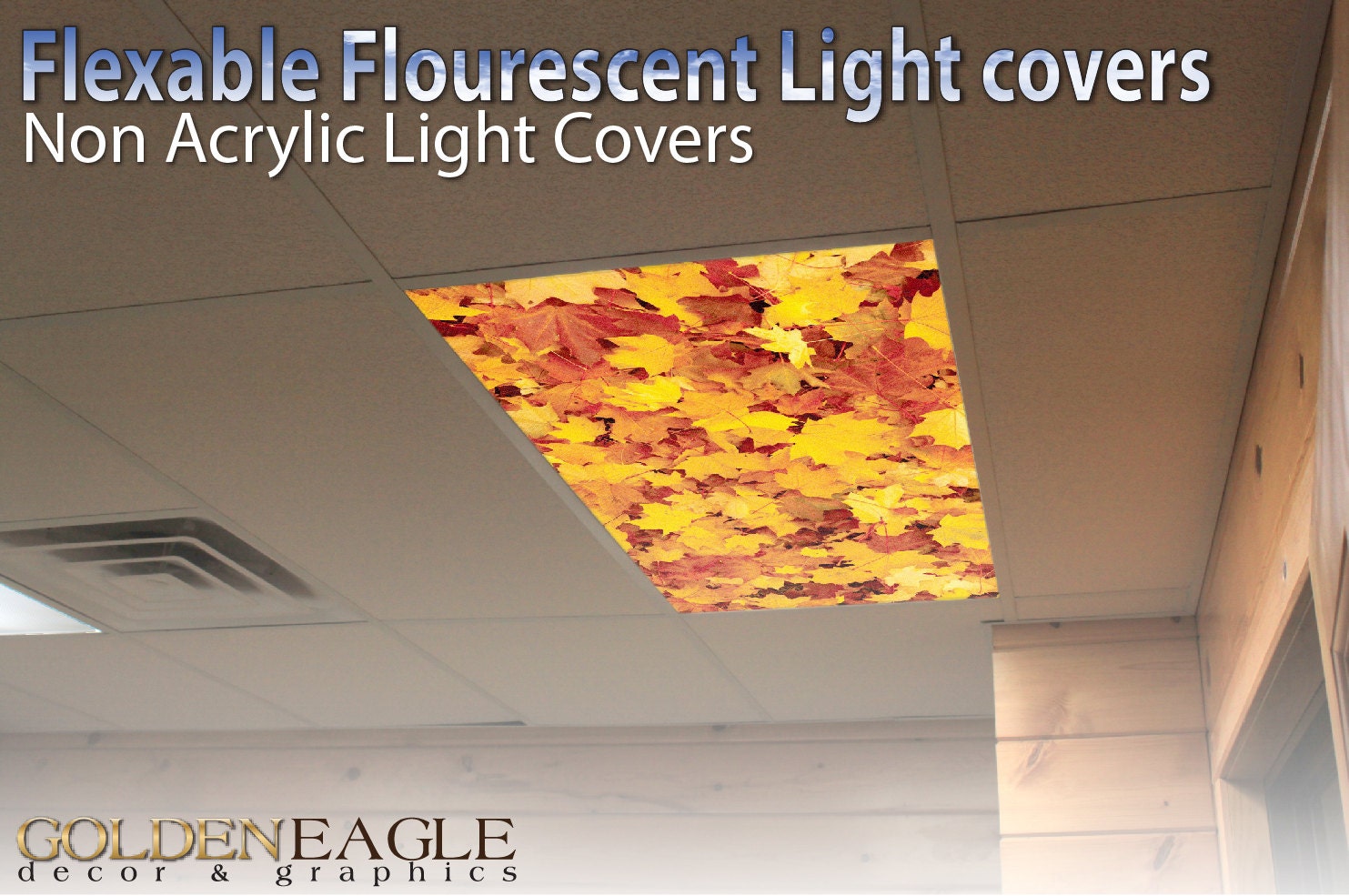 Flexible Fluorescent Light Cover Films Skylight Ceiling Office