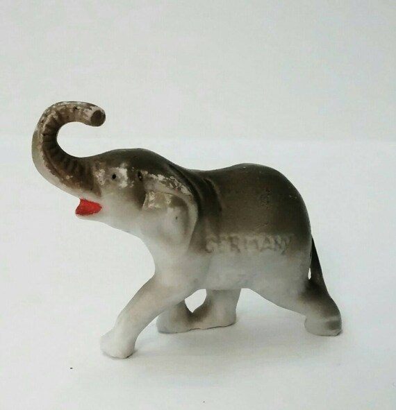 Ceramic Elephant Figurine by redrummagesales on Etsy