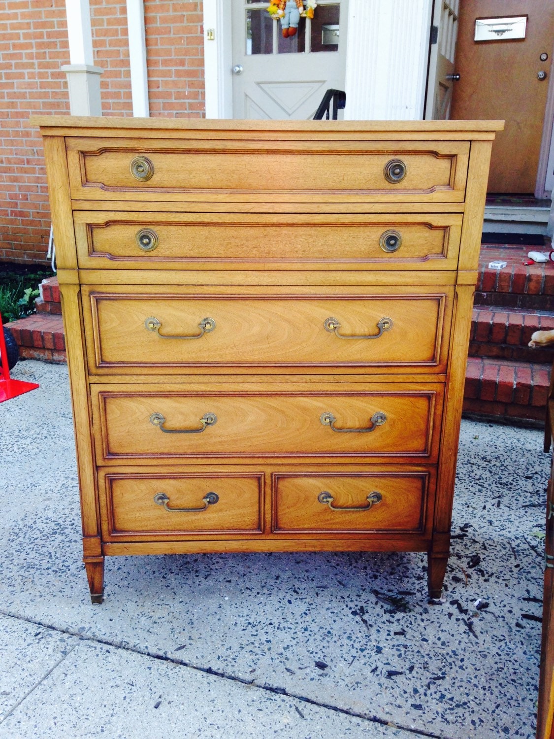 Vintage Tall Drexel Dresser