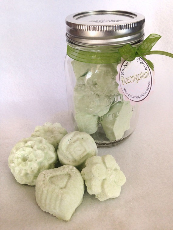 Shower Bombs with Jar Decongestant Set of 8 by EmbersElysium