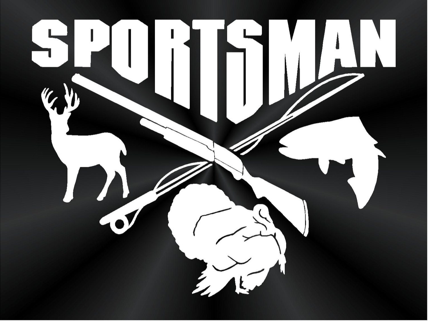 Sportsman Decal Deer Rack Decals Turkey Decals by TruLineDecals
