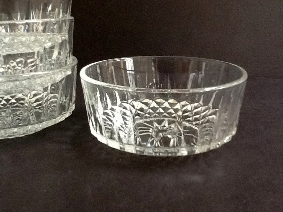 Arcoroc France Luminare Glass Dessert Bowls Set of 4 by GentlyKept