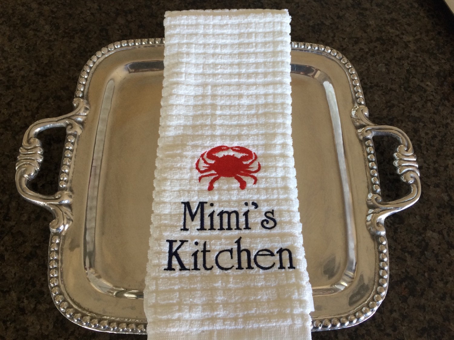 Personalized Kitchen Towels Personalized Powder Room Hand