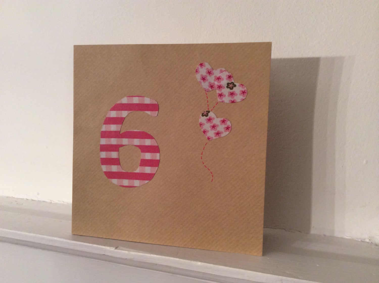 Number Birthday card by ArtsCraftsbySarah on Etsy