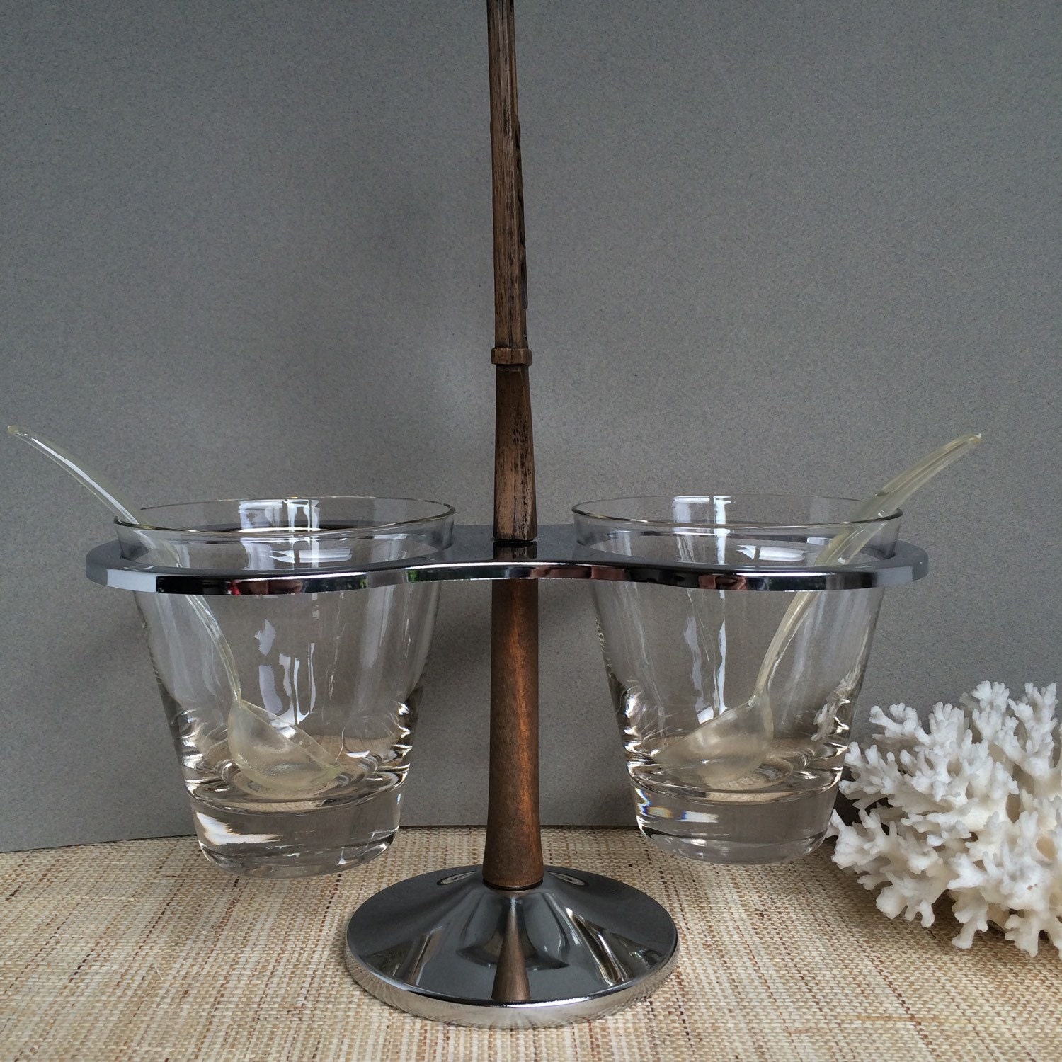 Vintage bar caddy condiment caddy barware bar condiments