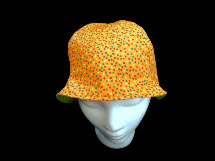 Toddler Hat Child's Hat Childs Hat Orange by ReganElainesRelics