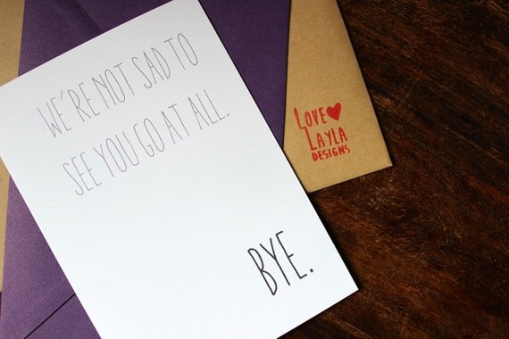 Inspirational 90 Love Layla Leaving Card