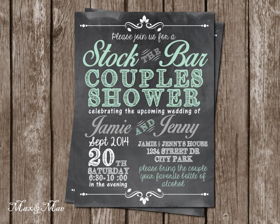 Bar Shower Invitations 7