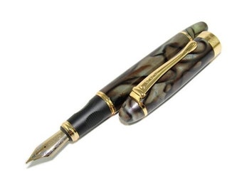 Fountain Pen, 18K Gold Nib, Camo Fountain Pen, Ink Pen for Writing, Calligraphy, Drawing, Inking