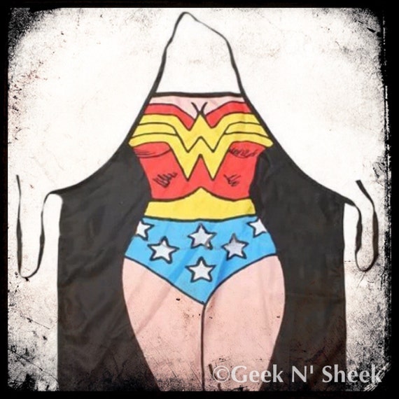 Wonder Woman Cooking Apron By Geeknsheek On Etsy