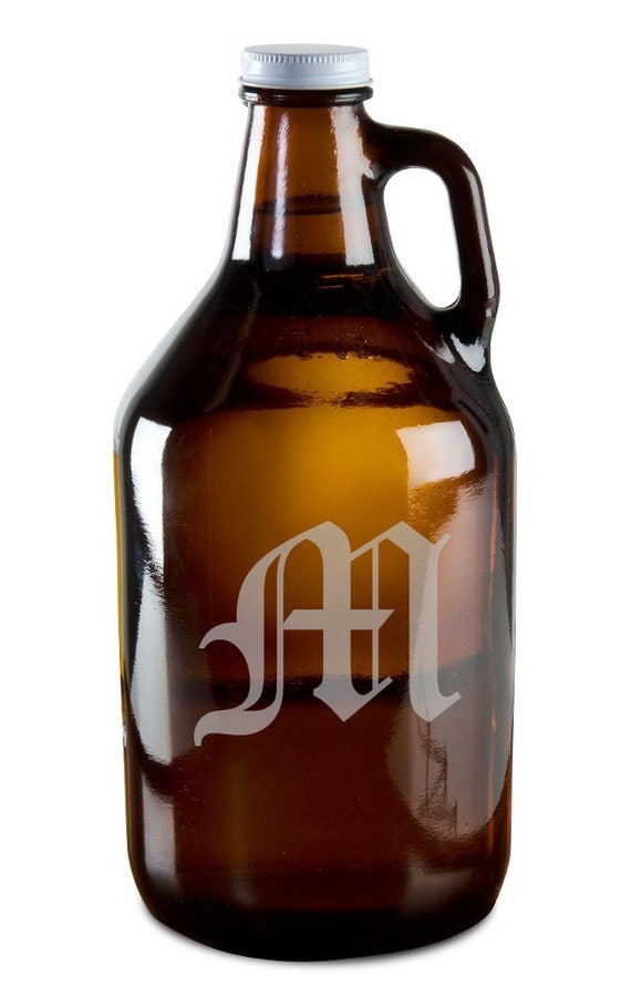 Olde English Upper Case 'M' 64oz Beer Wine Growler