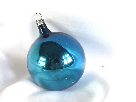 vintage christmas ornament plain blue ornament from west vintage christmas ornament plain blue ornament from west