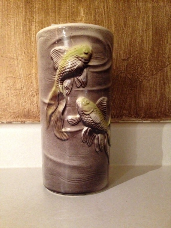Vintage Goldfish Vase Royal Copley by CircaVintageDesign on Etsy
