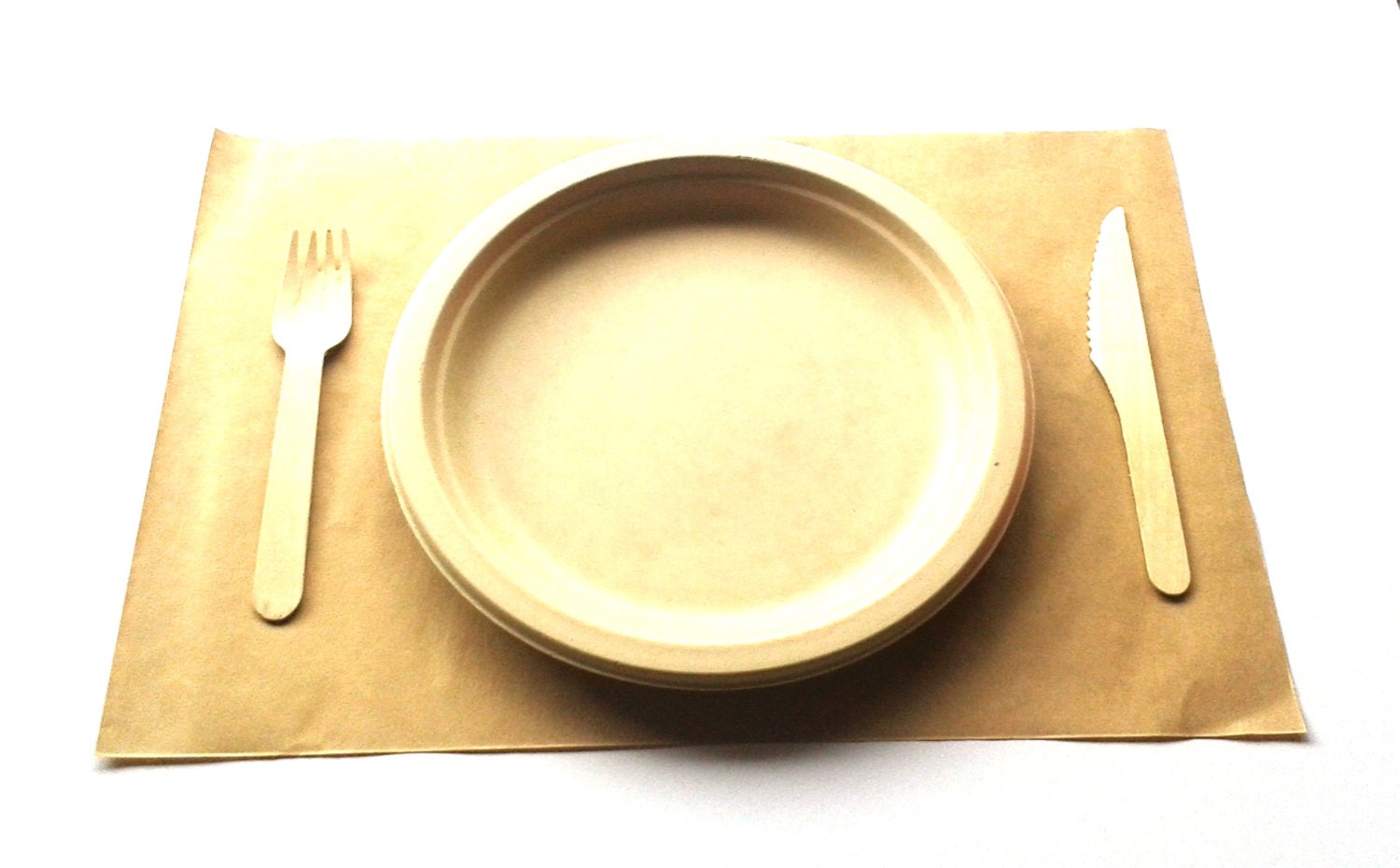 Set of 25 Rustic Brown Kraft Paper Placemats for by MelonCreative