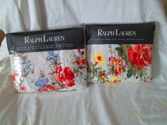 New Old Stock Vintage Ralph Lauren Sheet Set by CarolsTrueVintage