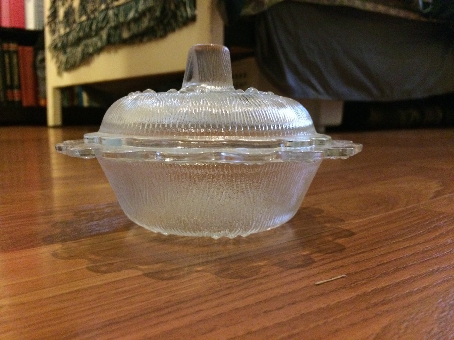 Antique Glass Serving Dish Haute Juice