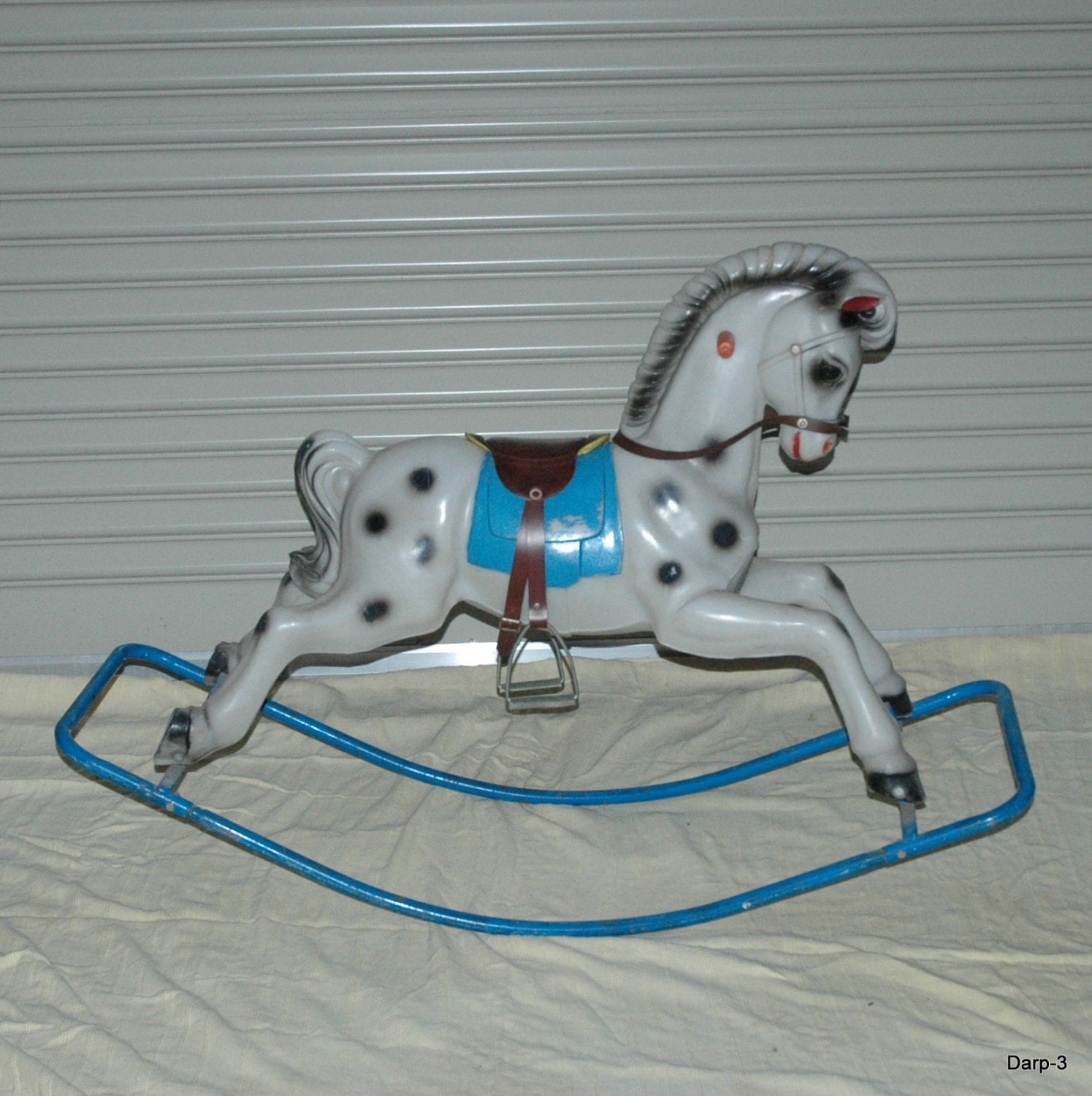 Vintage 1950's Triang Plastic Vaccum Formed Rocking Horse by darp3