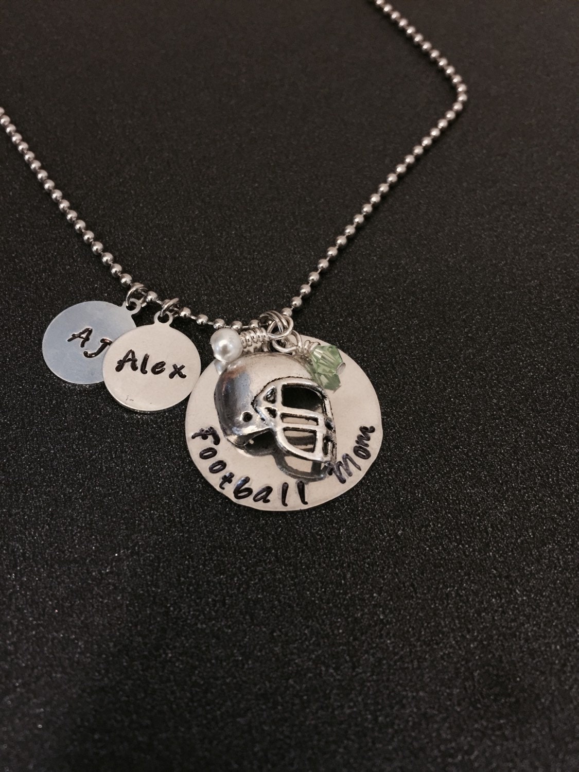 Personalized Football Necklace College Football Necklace