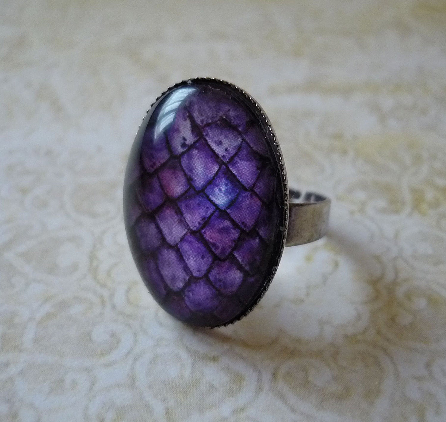 Purple Dragon Egg Ring Dragon Ring Game of by MysticPendants