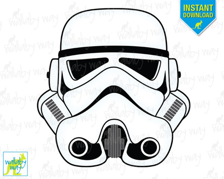 STORMTROOPER Star Wars Printable Iron On Transfer by TheWallabyWay