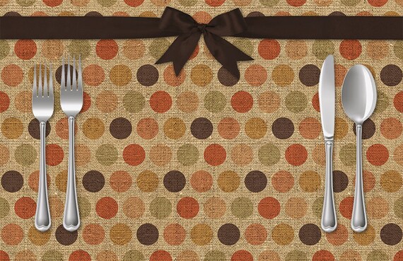 Polka Dot Paper Placemats